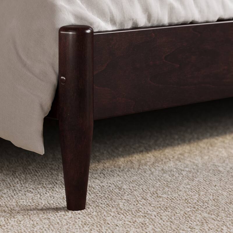 Charlotte Solid Wood Low Profile Platform Bed