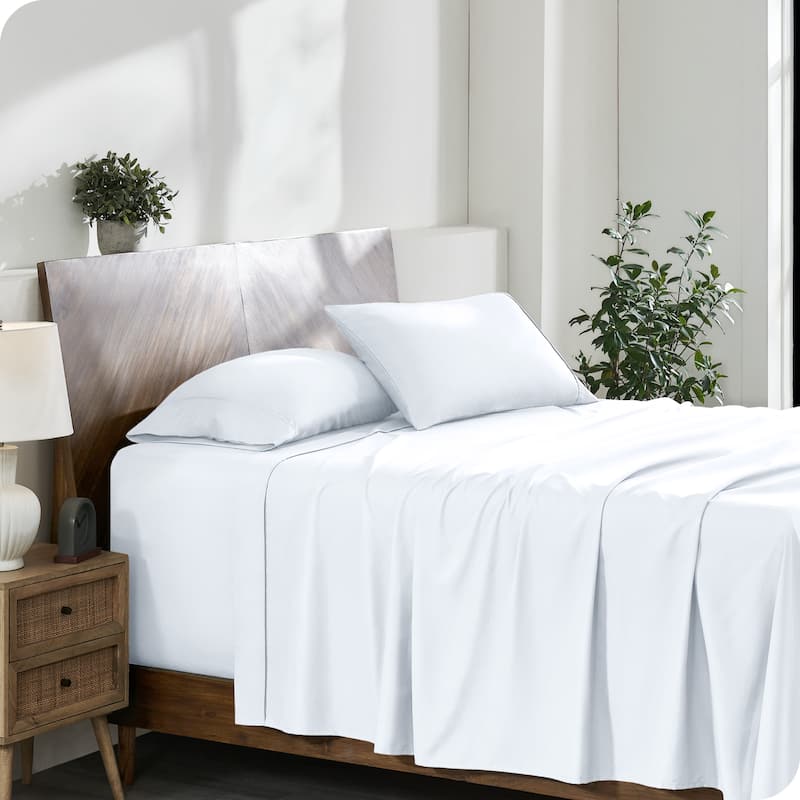 Bare Home 22 Inch Deep Pocket Microfiber Sheet Set - Twin XL - White