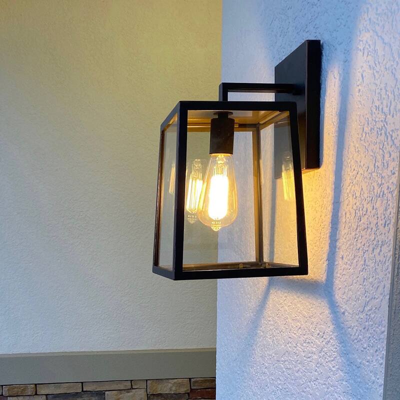 Trey 1 Light Outdoor Wall Mounted Lighting - 8W x 9L x 13H in.