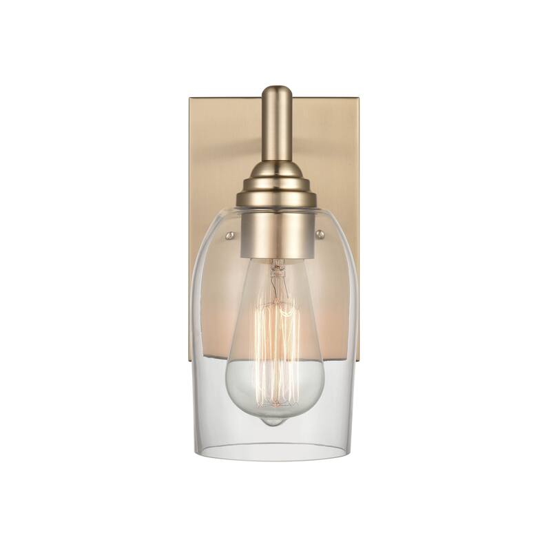 Millennium Lighting Arlett 1 Light Wall Sconce in Modern Gold with Clear Glass Shades - 15.375