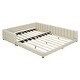 preview thumbnail 28 of 34, Platform Bed & Daybed Sectional Upholstered Bed Mother & Child Bed Grounded Bed Stripe Upholstered Bed- Queen & Twin XL Size