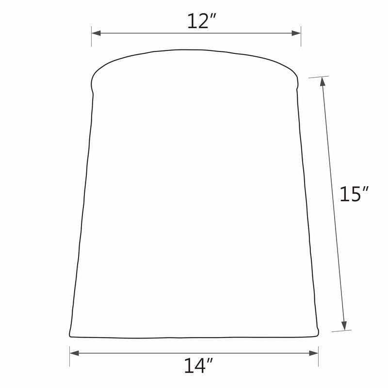 Aspen Creative Empire Shaped Spider Construction Lamp Shade in Grey & Black (12" x 14" x 15")
