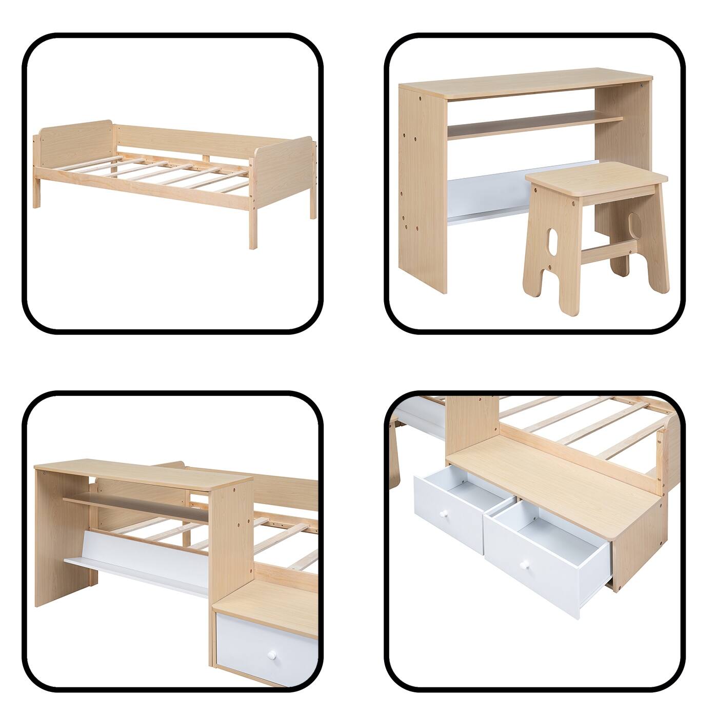Wood Twin Size Platform Bed Bed Bath & Beyond 39388678
