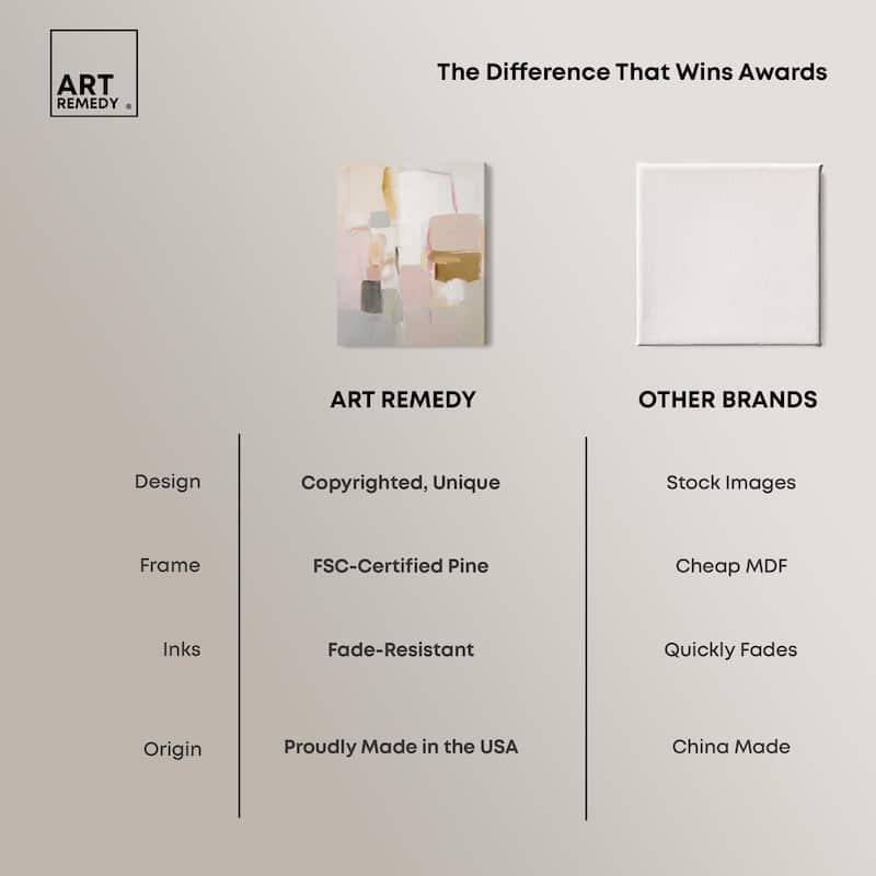 Apricot Cream I Canvas by Art Remedy, Gallery Wrapped