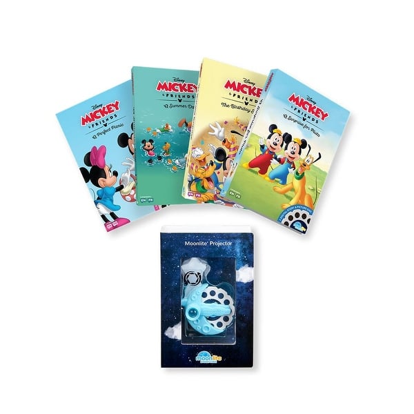 slide 1 of 1, Moonlite Storytime Disney Mickey & Friends 4 Story Collection with Projector
