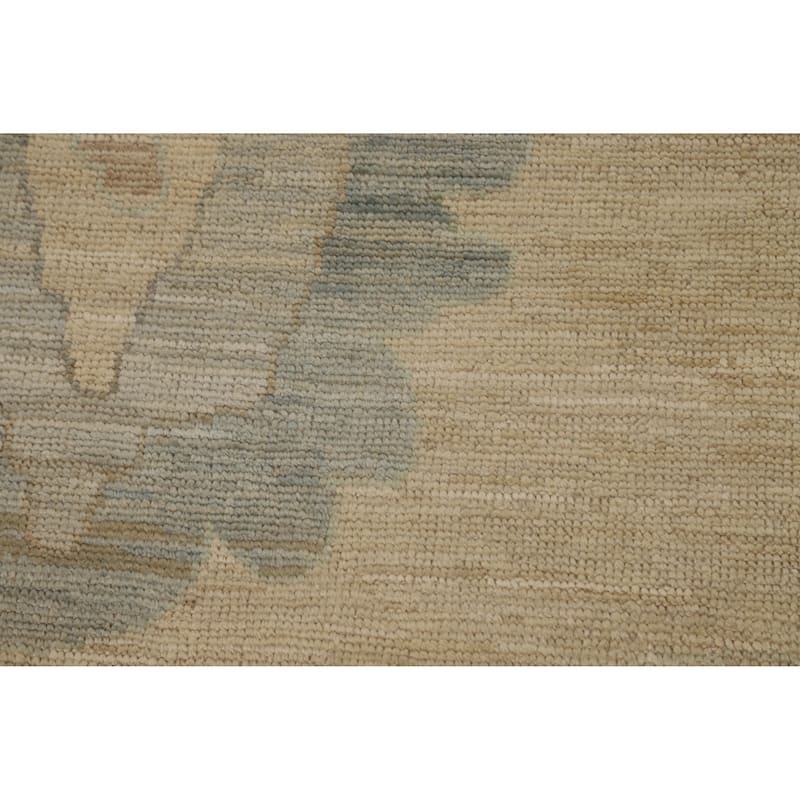 Oushak Turkish Area Rug Handmade Vegetable Dye Wool Carpet - 9'0"x 11'11"