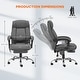 preview thumbnail 19 of 22, Executive Reclining Office Chair with Heated Massage and Footrest, Ergonomic Design for Home Office