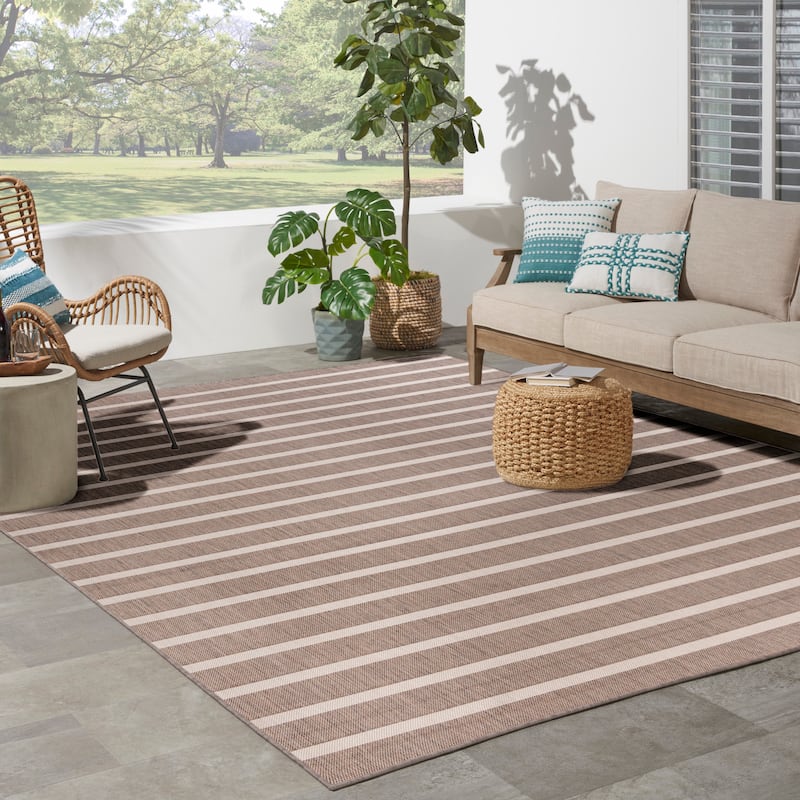 Nourison Positano Indoor/Outdoor Striped Area Rug