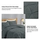 preview thumbnail 35 of 65, 3 Piece Reversible Pintuck Pinch Pleat Bohemia and Tufted Clipped Comforter Set