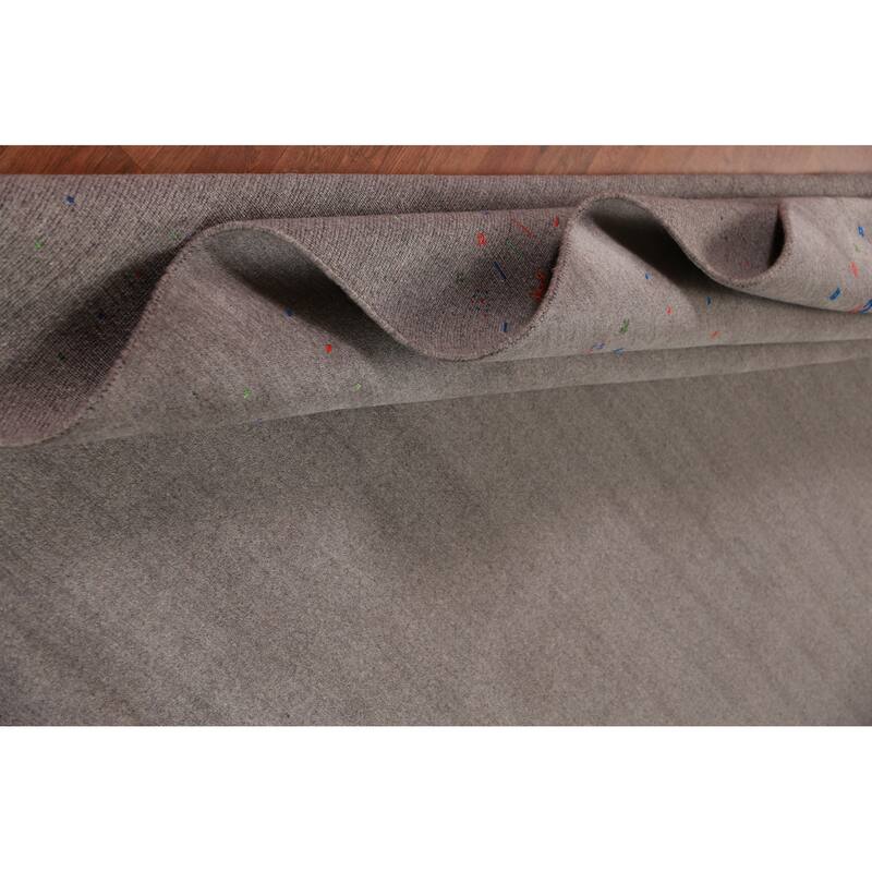 Gabbeh Indian Area Rug Handmade Oriental Grey Wool Carpet - 9'1" x 11'11"