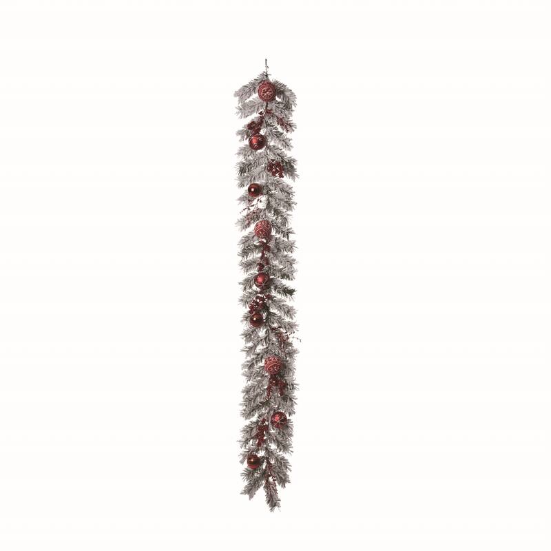 Transpac Artificial Multicolor Christmas Joyful Ornament Garland