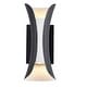 preview thumbnail 4 of 6, Black and White H11.8" 2-light LED Outdoor Sconce