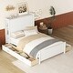 preview thumbnail 13 of 17, Full Size Platform Bed with Drawers and Storage Shelves