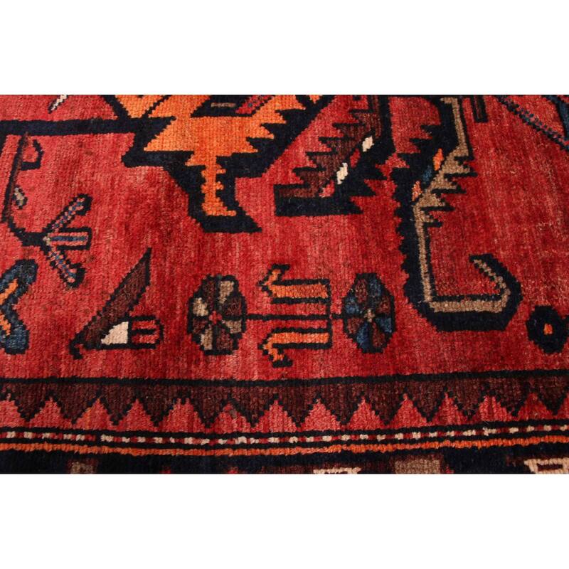 ECARPETGALLERY Hand-knotted Anadol Red Wool Rug - 3'7 x 13'7