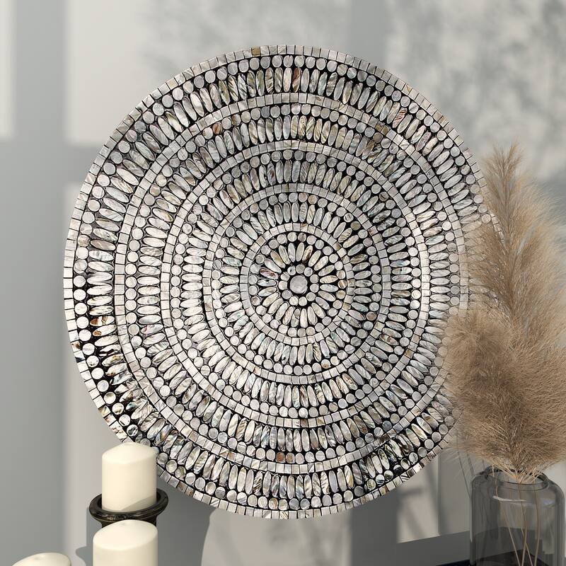 Tan Shell Coastal Wall Decor Ornamental 27 x 27 x 3