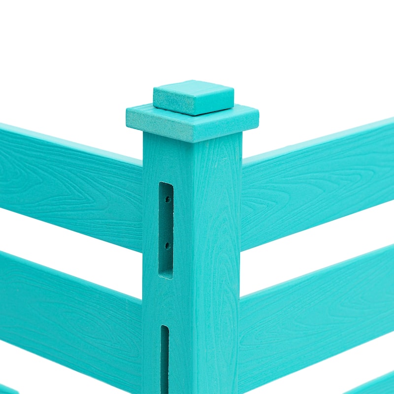 2,4-Panel Courtyard Privacy Fence Without Digging Pits, Easy To Set Up, No Damage To The Ground - 39.3 in. W x 35.6 in. H