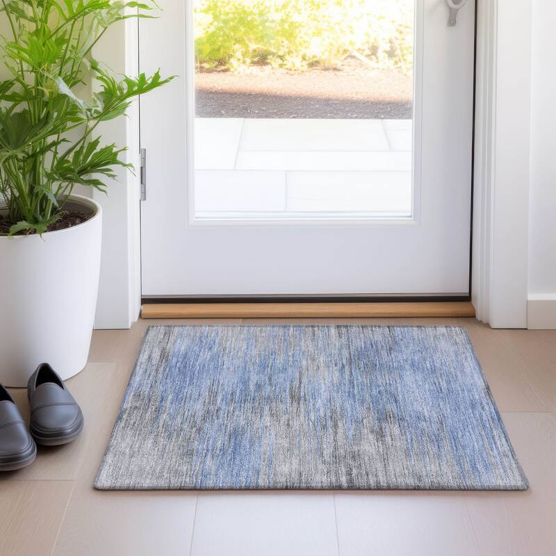 Machine Washable Indoor/ Outdoor Chantille Modern Ombre Rug