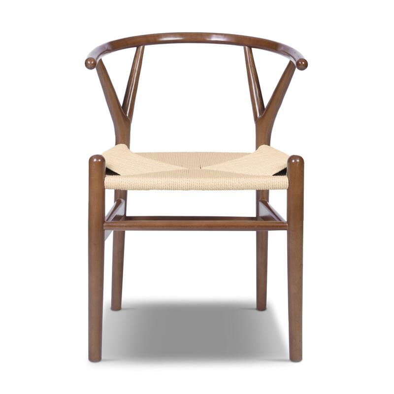 Edgemod Olsen Handwoven Cord Weave Dining Chair (set of 2)