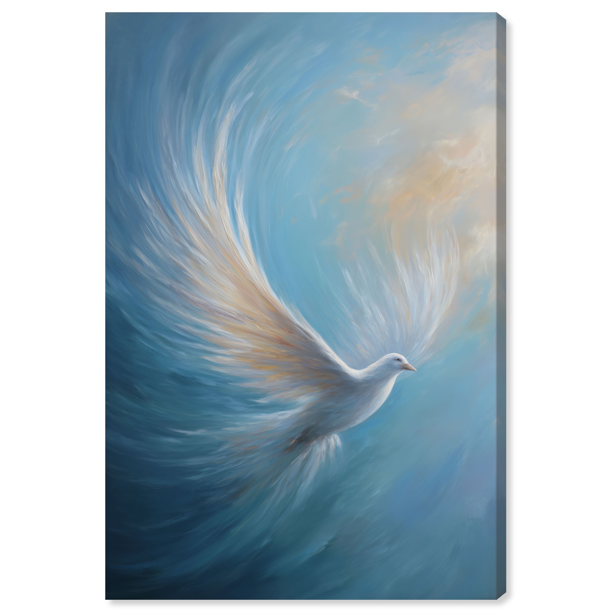 Holy Spirit Lead Religious Wall Decor Canvas Print by Art Remedy