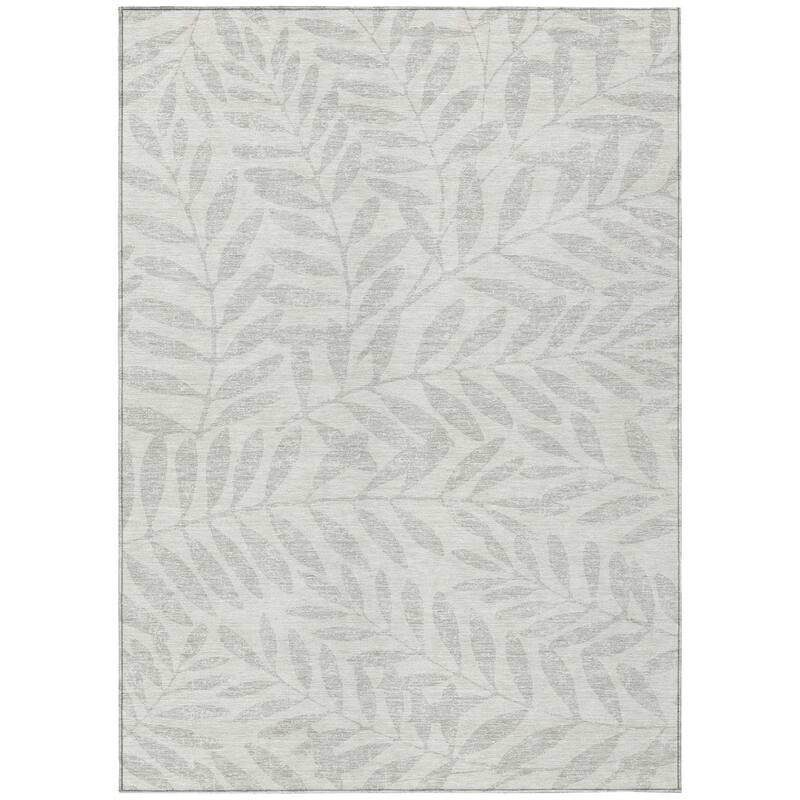Machine Washable Indoor/ Outdoor Chantille Palm Rug
