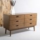 preview thumbnail 13 of 24, SAFAVIEH Couture Donald Mid-century 6-drawer Dresser Wheat