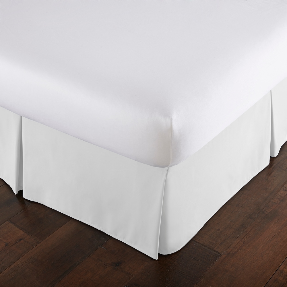 White bed skirt 12 inch drop store