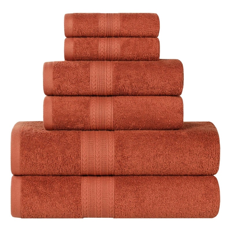 Eco-Friendly Sustainable Cotton 6-Piece Bathroom Towel Set