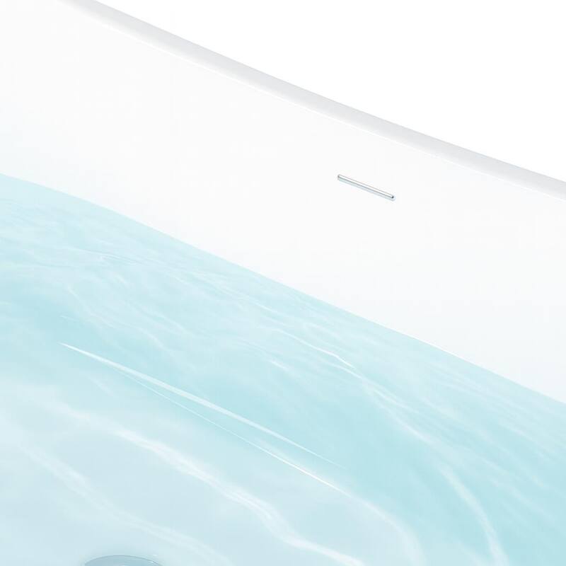 KBV 67'' x 31" Freestanding Soaking Acrylic Bathtub GTBT0005 - 67"