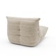 preview thumbnail 19 of 24, Suede Lazy Floor Accent Bean Bag Caterpillar Sofa for Living Room