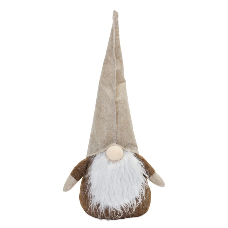 Plush Beige Gnome Shelf Sitter (Set of 2)