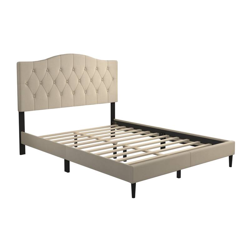 Mason Tufted Upholstered Platform Bed