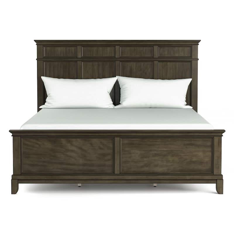 Furniture of America Evva Traditional Grey 5-Piece Panel Bedroom Set
