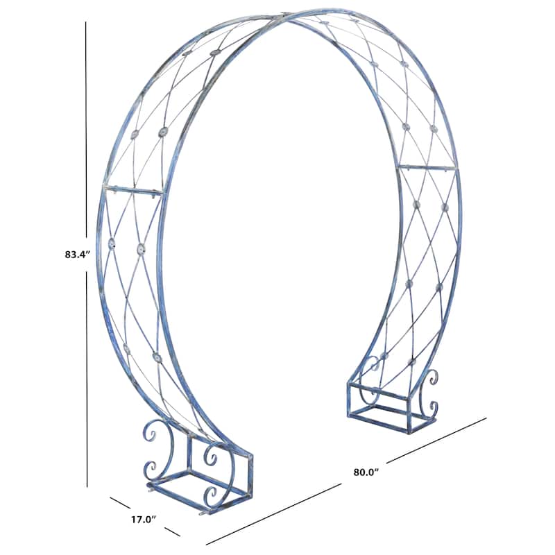 SAFAVIEH Outdoor Melanya 83" Moon Gateway