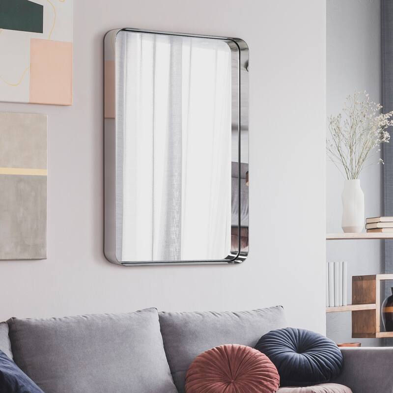 Ultra Stainless Steel Rectangular Wall Mirror