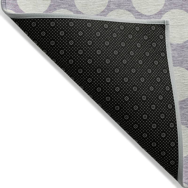 Machine Washable Indoor/ Outdoor Chantille Modern Dots Rug