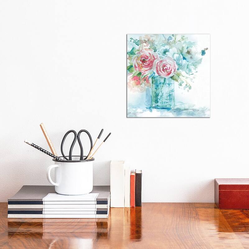 iCanvas "Sea & Glass I" by Carol Robinson Canvas Print - 12x12x1.5
