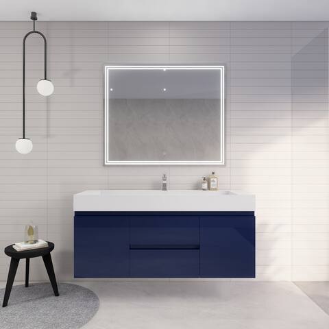 Better Monterey 60'' Single Sink Wall-Mounted Vanity with Reinforced Acrylic Sink