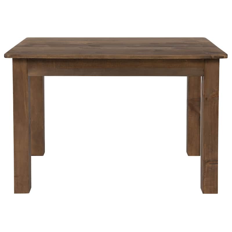 Rectangular Antique Rustic Solid Pine Farm Dining Table