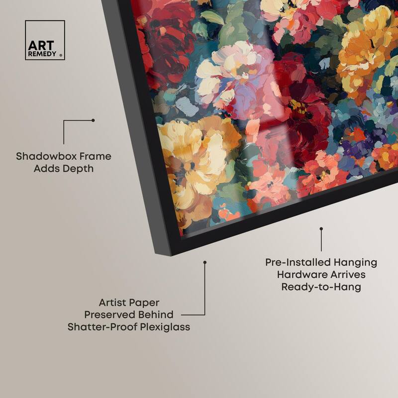 Garden Tapestries I Shadowbox by Art Remedy