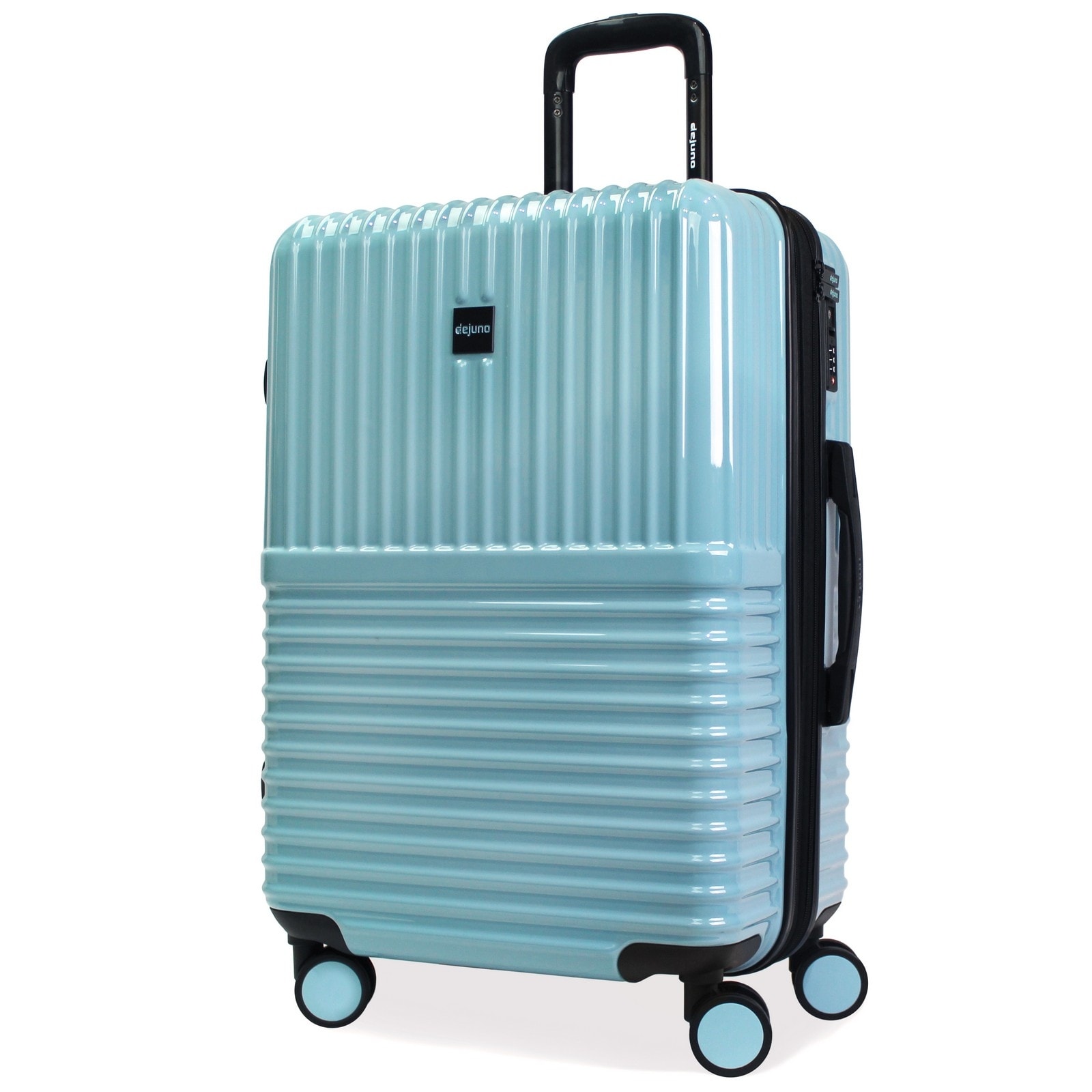World Traveler Dejuno MEDIUM Checked 24-Inch Polycarbonate Spinner Luggage