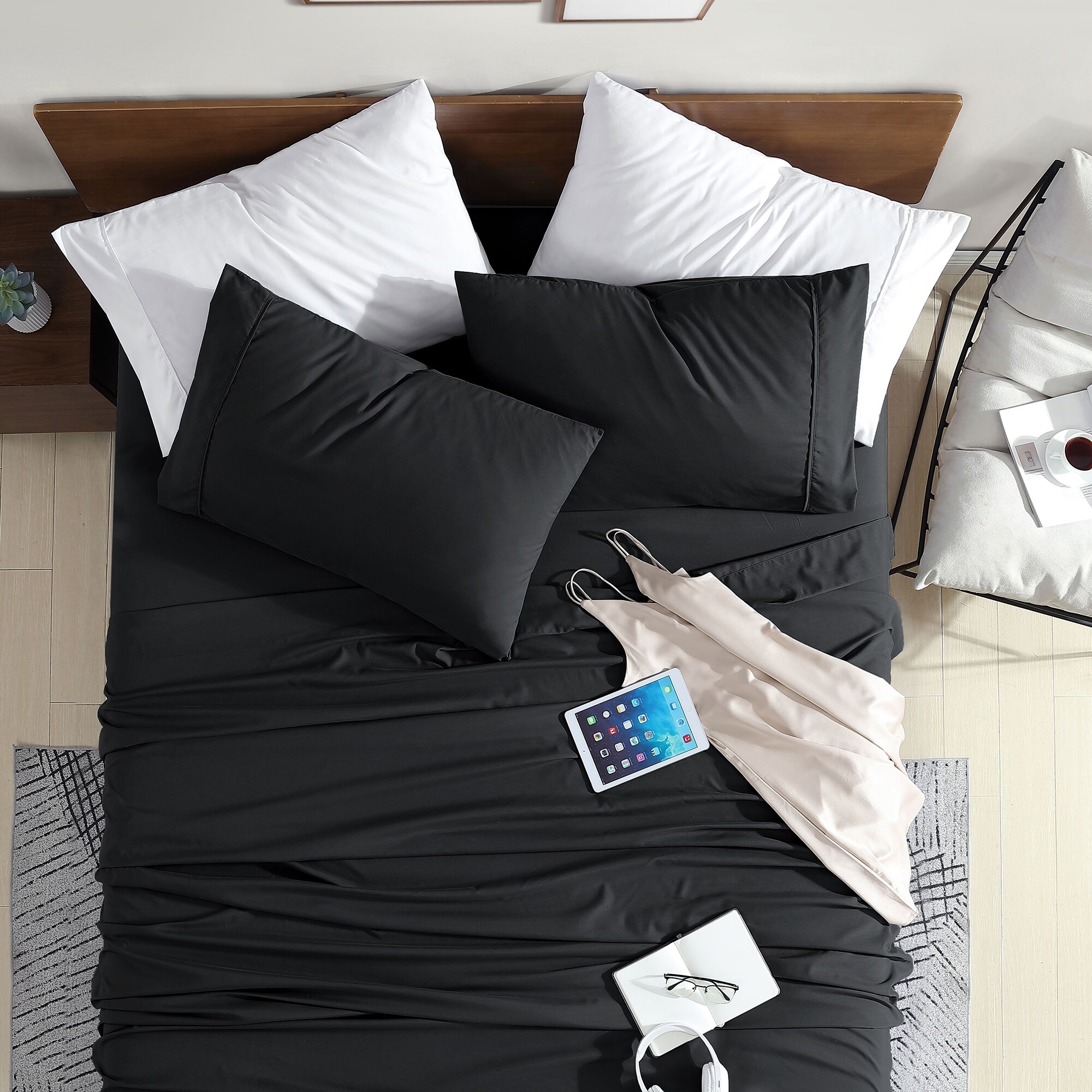 Swift Home Double Brushed Ultra Soft Microfiber Sheets - Picture 12 of 80