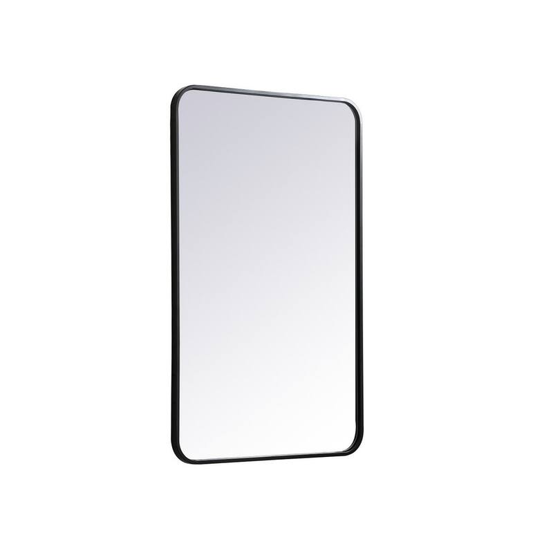 Ezra Soft Corner Metal Rectangular Mirror