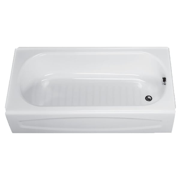 shop american standard 255.112 new salem 60" enameled steel soaking