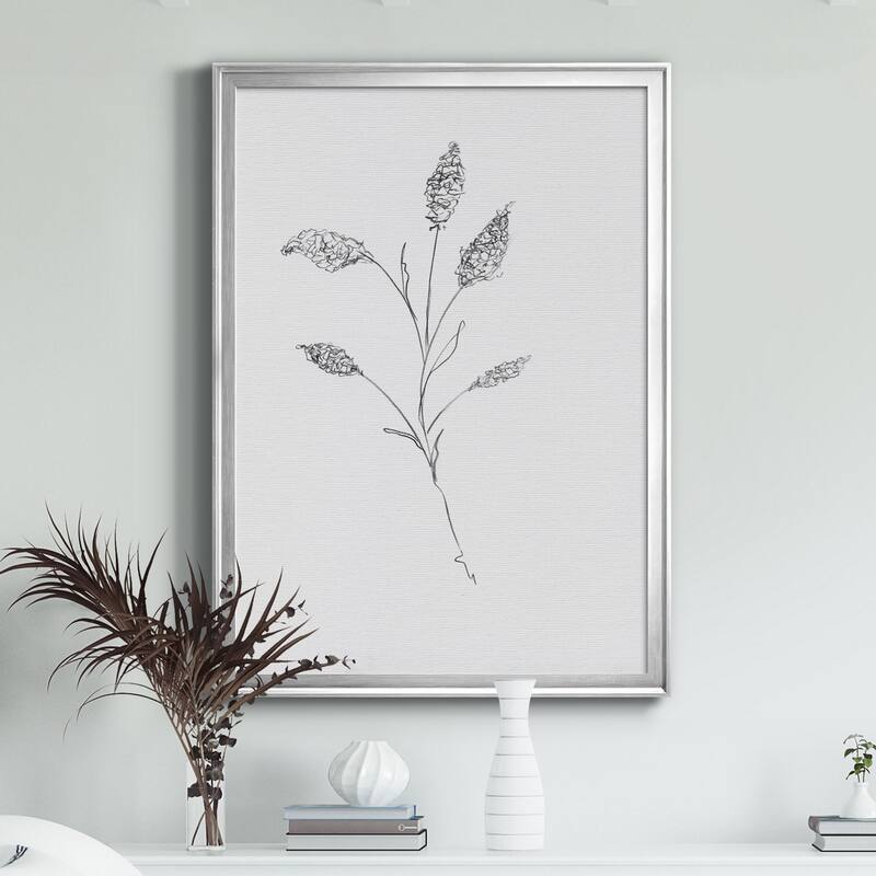 FLORAL SKETCH II Premium Framed Canvas - Ready to Hang