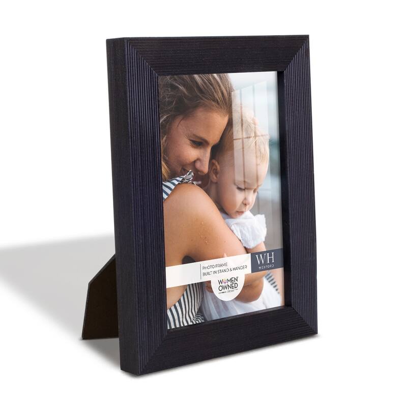 Premium Ebony Solid Wood Picture Frame - 5x7