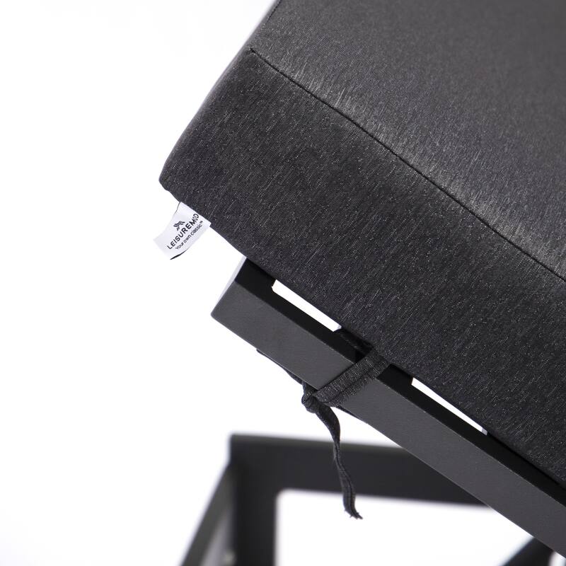 Chelsea Set of 2 Aluminum Armless Chaise Lounge Chair With Cushions for Outdoor Summer Patio Porch Beach Backyard Pool