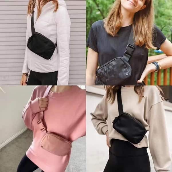 lululemon athletica everywhere belt bag black 1L (Asphalt Grey) : Sports & Outdoors Versatile Belt Lululemon On The