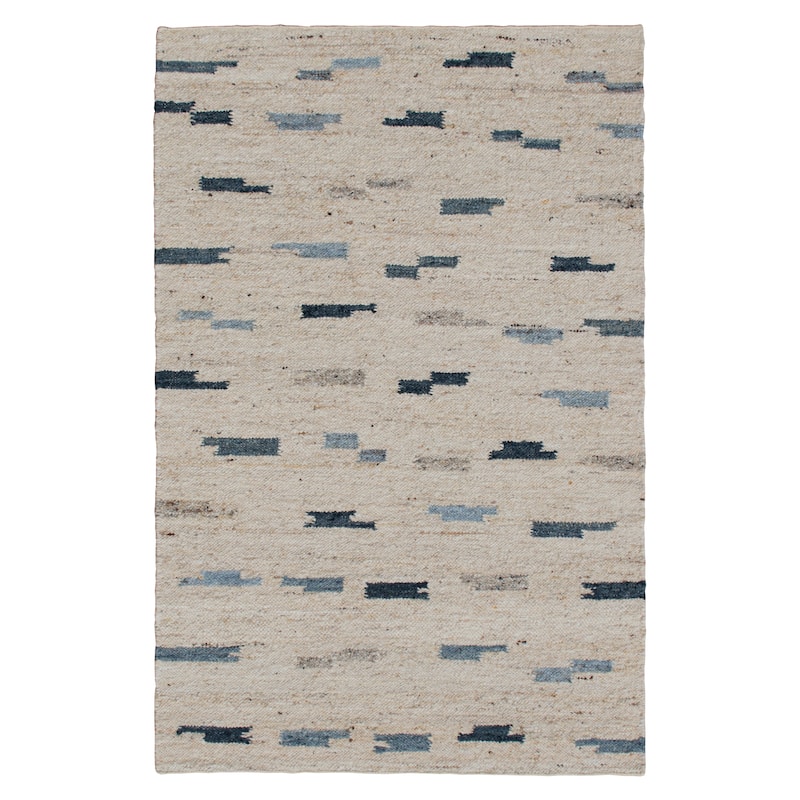 Sevita Modern Abstract Hand-Woven Wool/Cotton Area Rug