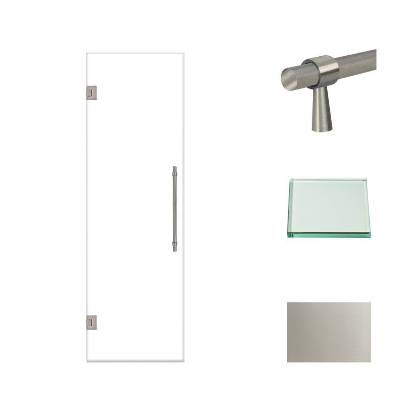 Transolid EHTA257610C-BK Elizabeth 76" High x 25" Wide Hinged Semi