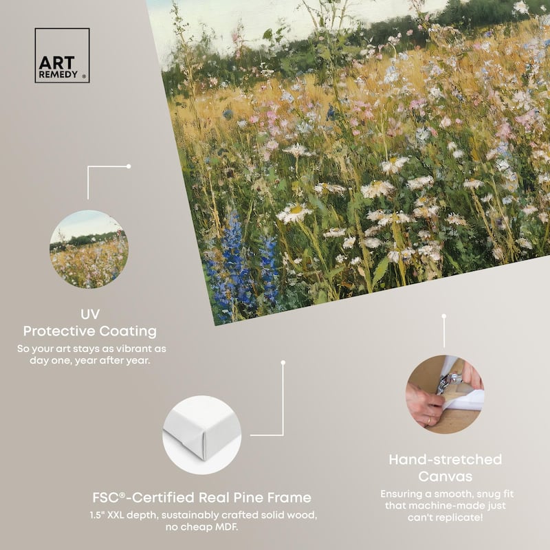 Glimmering Glade Garden II Canvas by Art Remedy, Gallery Wrapped